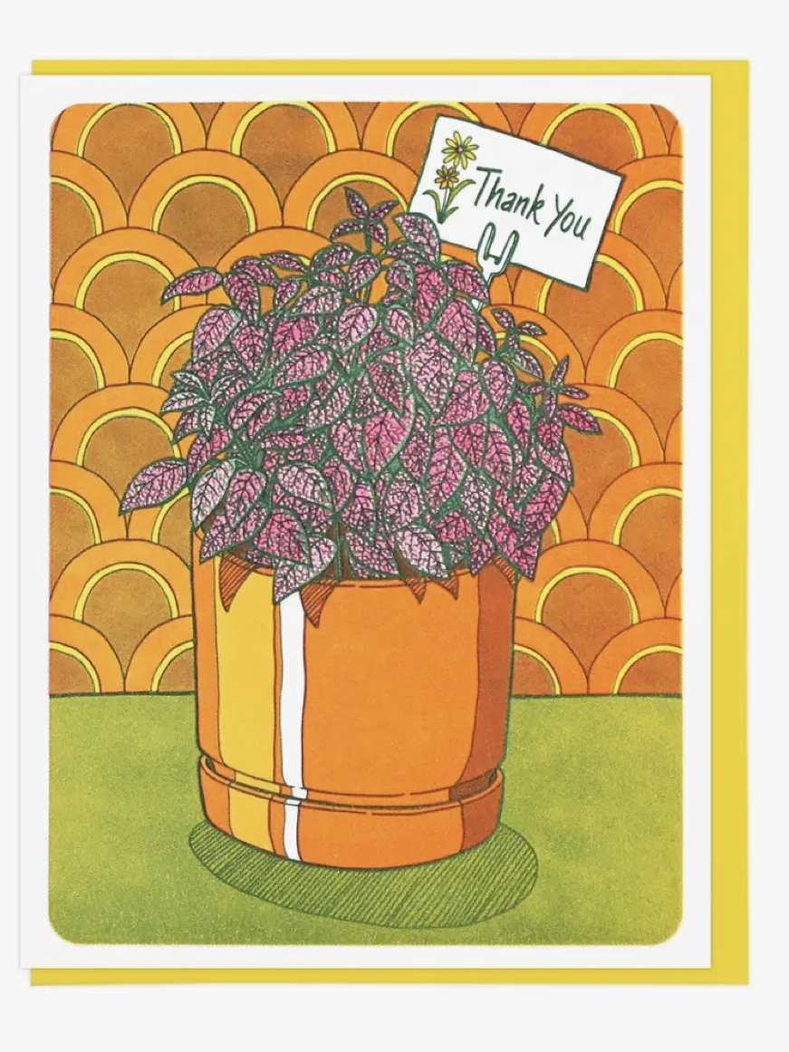 Thank You Polka Dot Plant Card