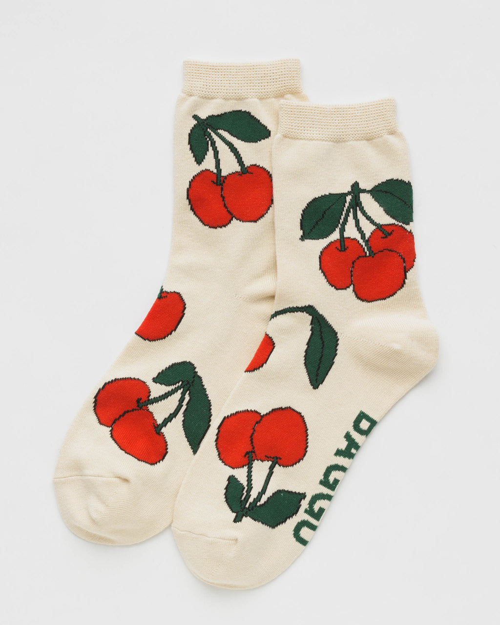 Ecru Cherry Socks