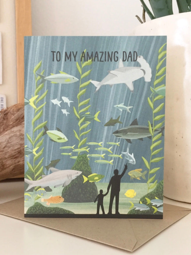Aquarium Dad Card