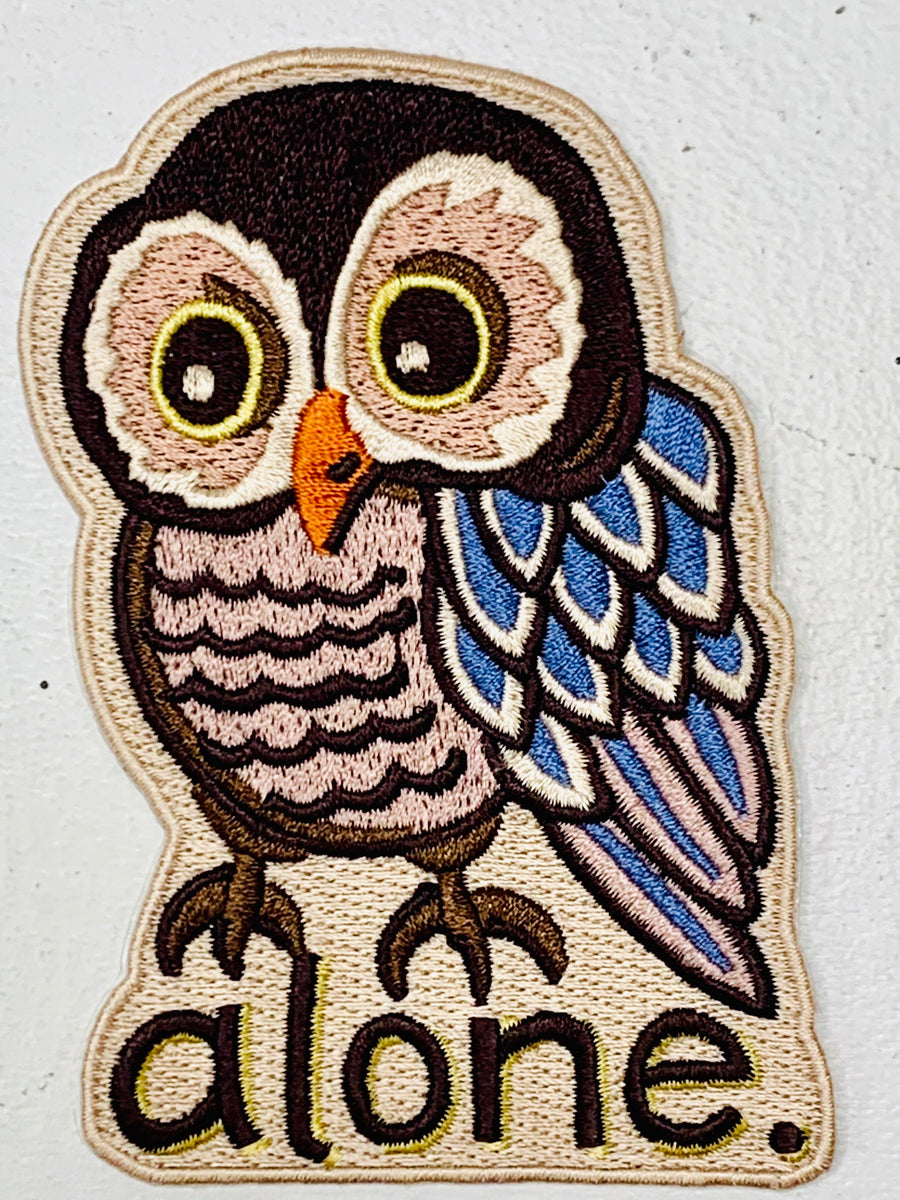 Vintage Temple University Owls Iron-On Embroidered Patches - 2 Pack (3" & 3.5" X 1.75")
