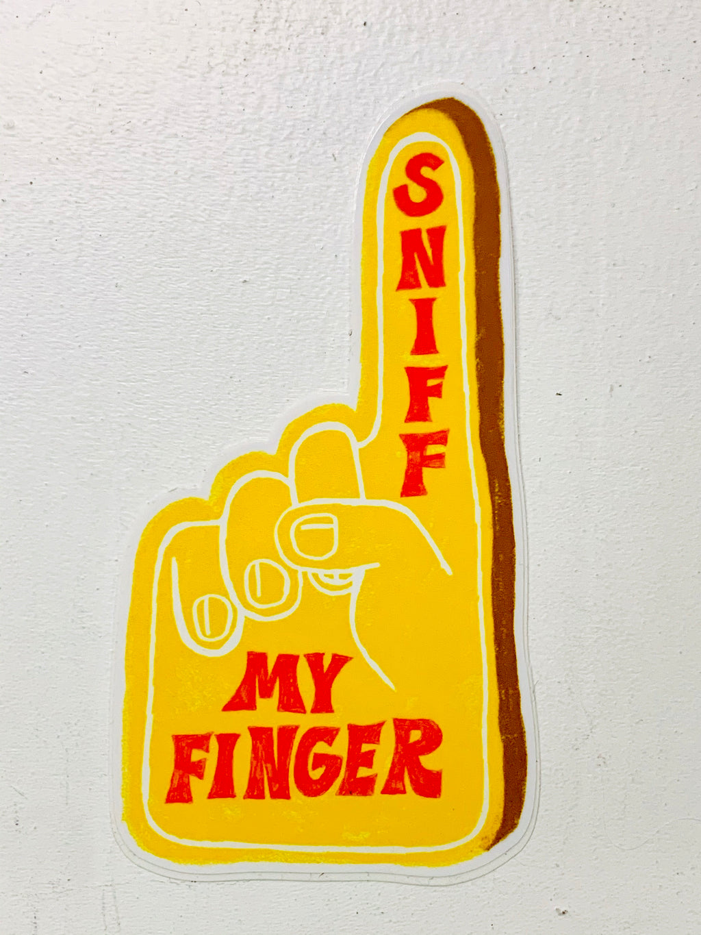 Sniff My Finger Sticker