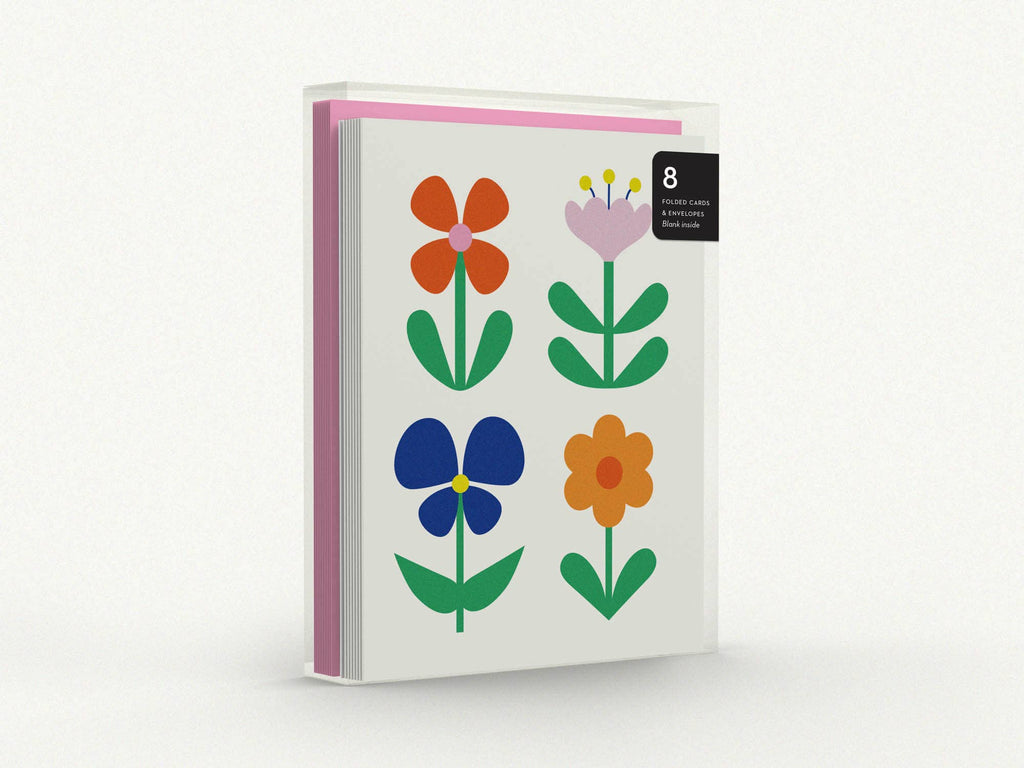 Gang of Fleurs No. 2 Boxed Set of 8 Blank Greeting Cards