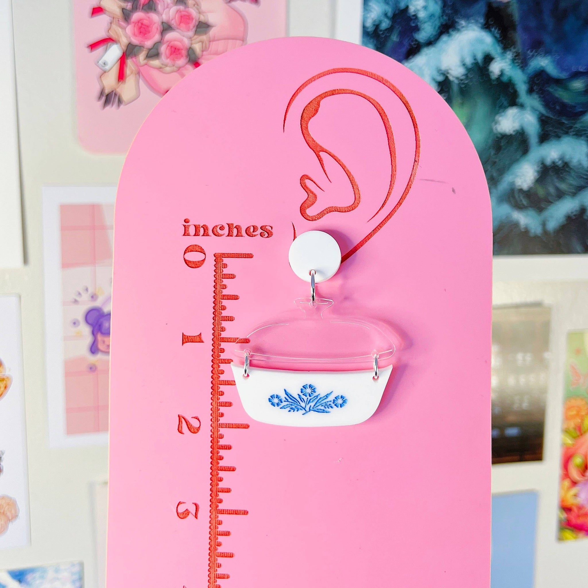 Corningware Dish Earrings