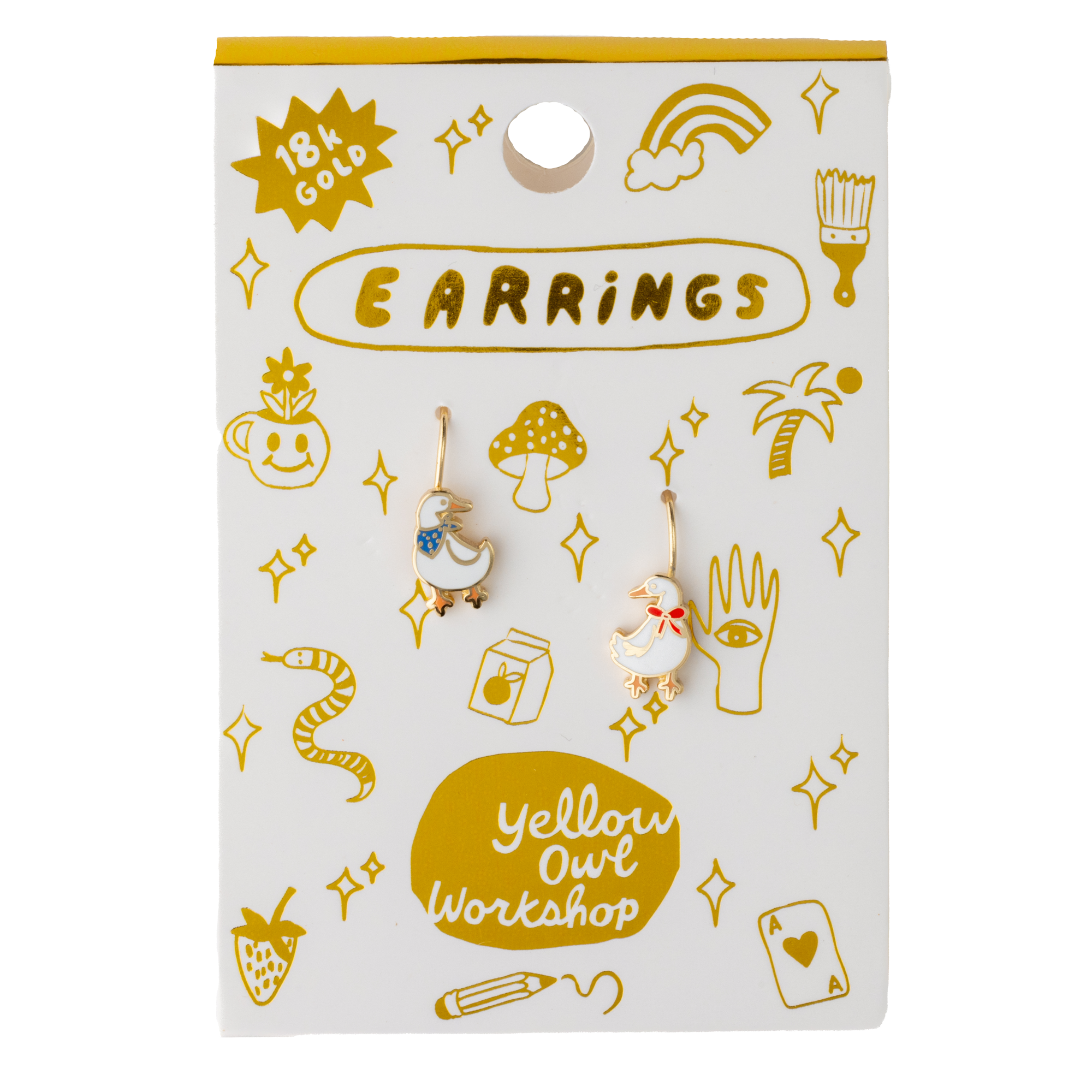 Duck Earrings