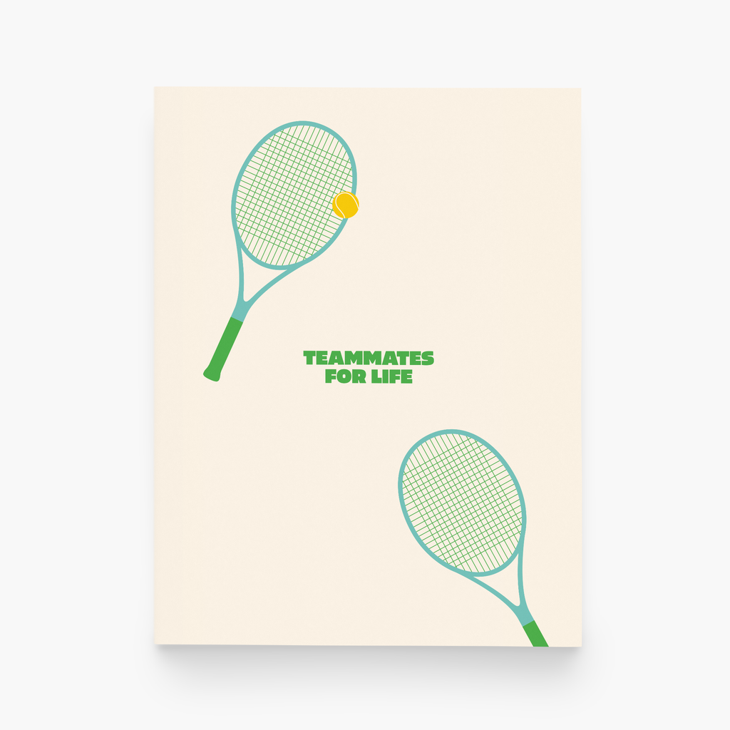Teammate For Life Tennis Love Greeting Card
