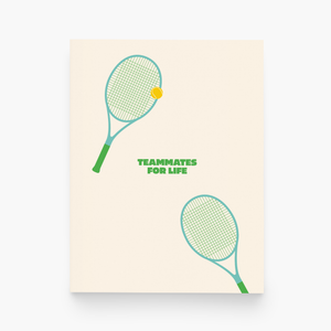 Teammate For Life Tennis Love Greeting Card
