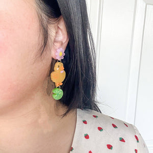 Buttercup Duck Earrings