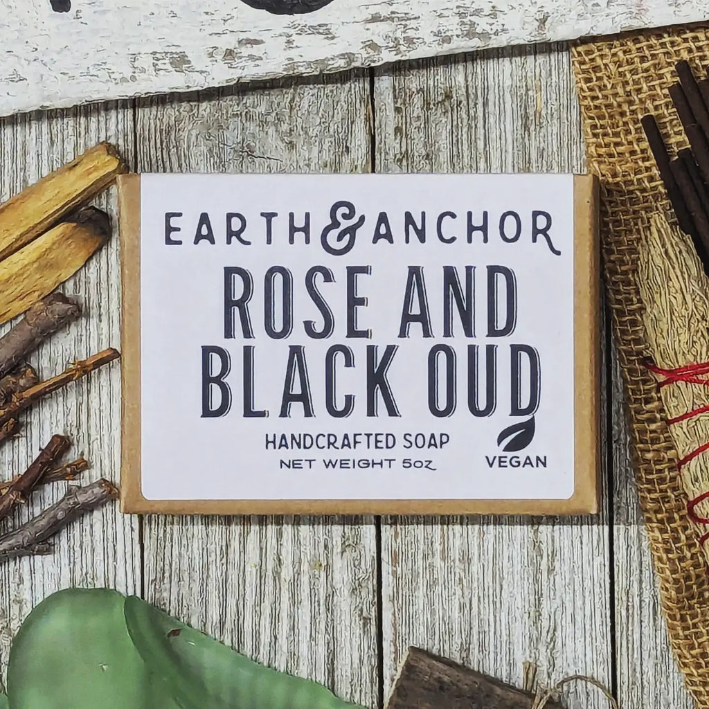 Rose & Black Oud Handcrafted Vegan Soap