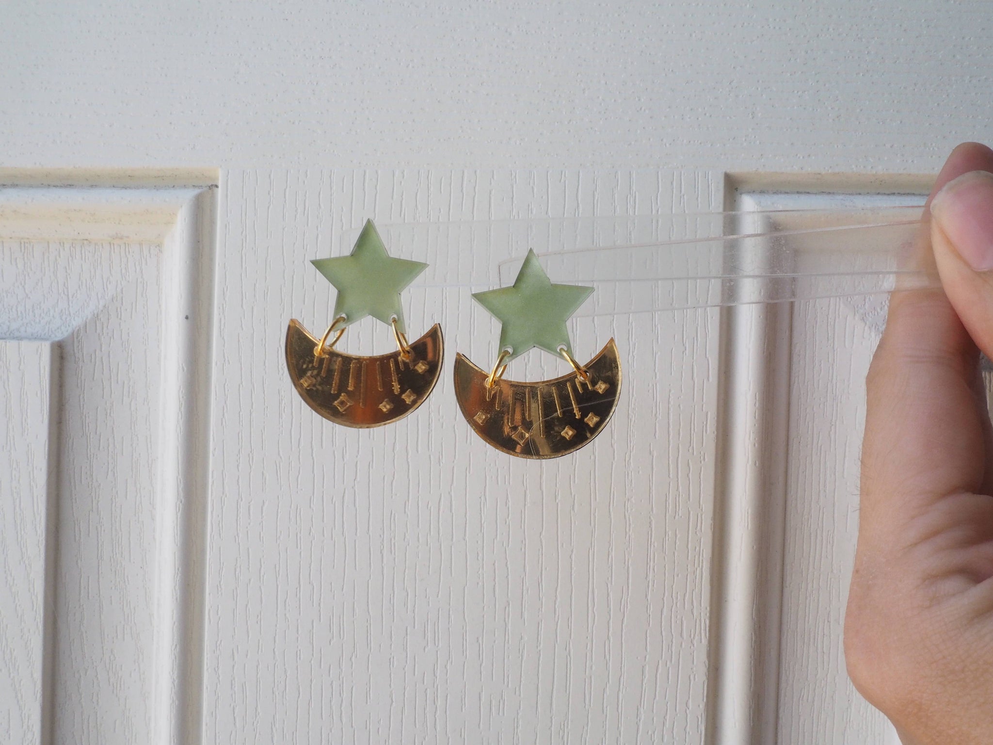 Jaded Moon Celestial Earrings