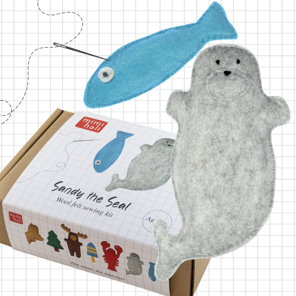 Sandy the Seal Wool Felt Sewing Kit