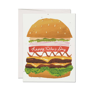 Double Cheeseburger Father's Day Card