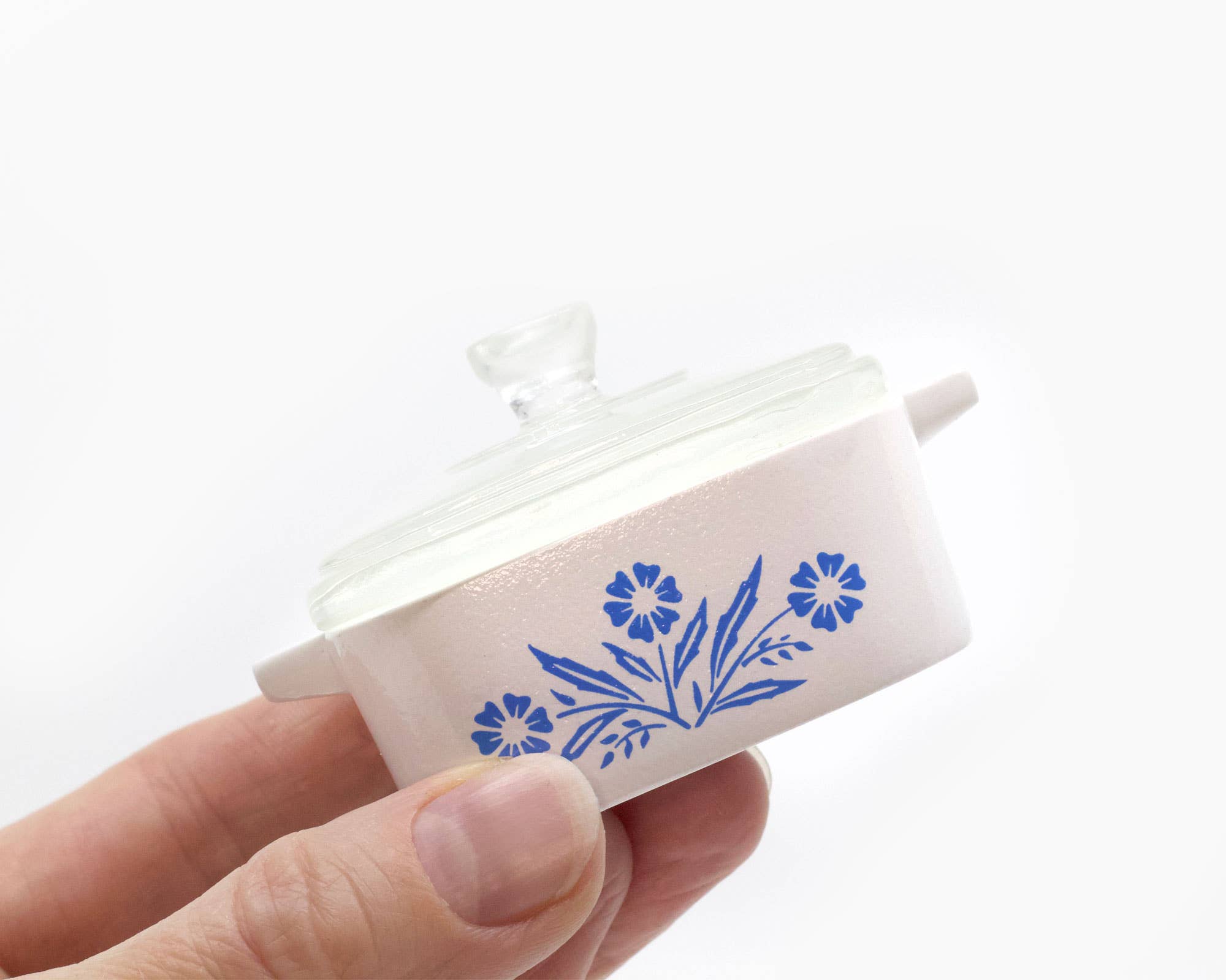 Mini Cornflower Trinket Box – Pinecone+Chickadee