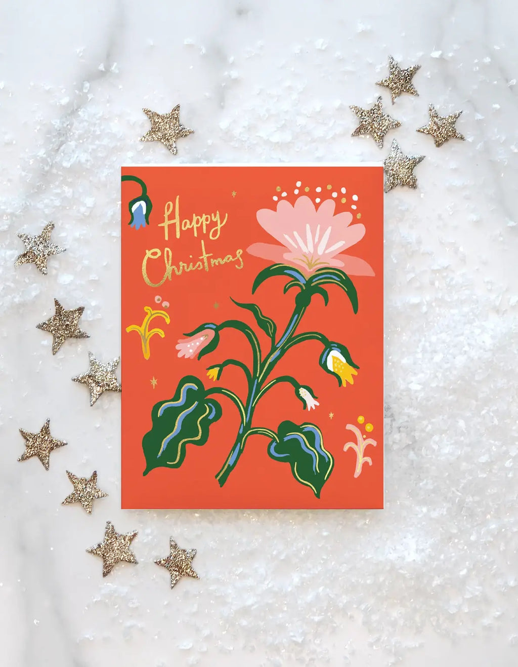 Holiday Flower Greeting Card
