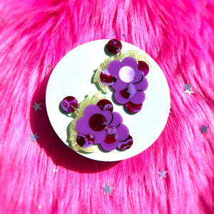 Grape Bunch Statement Earrings