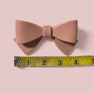Retro Green Coquette Bow French Barrette