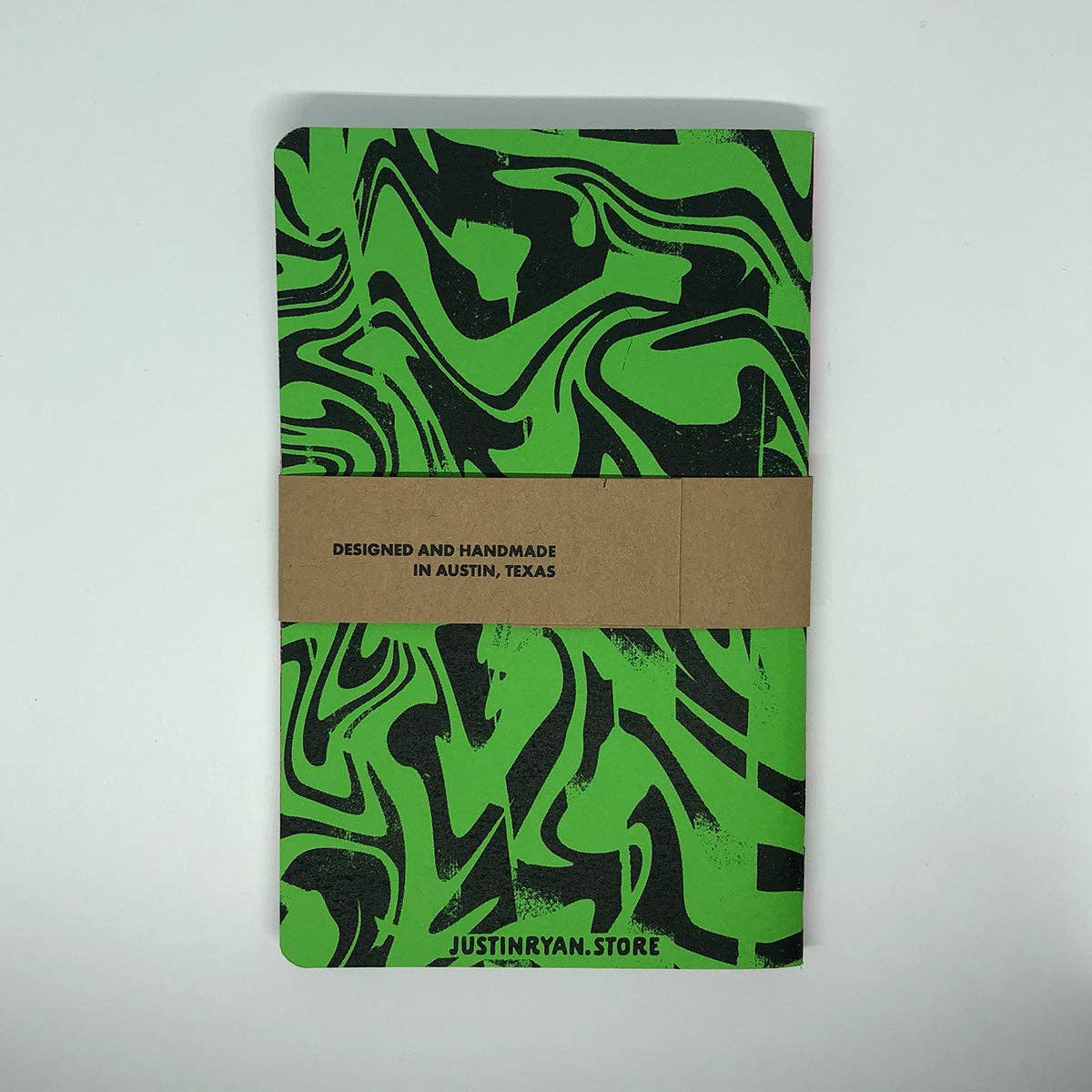 Neon Marble Pocket Notebook