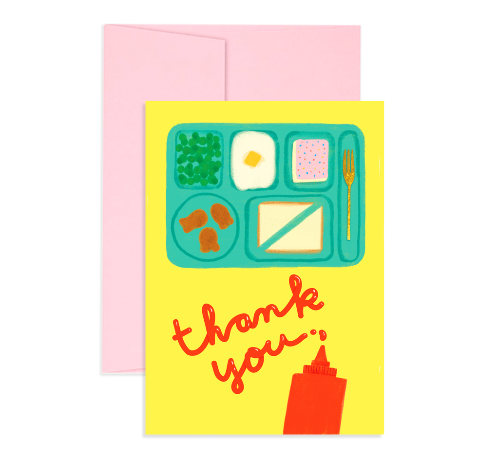 Cafeteria Times Thank You Notecard