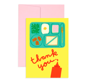 Cafeteria Times Thank You Notecard