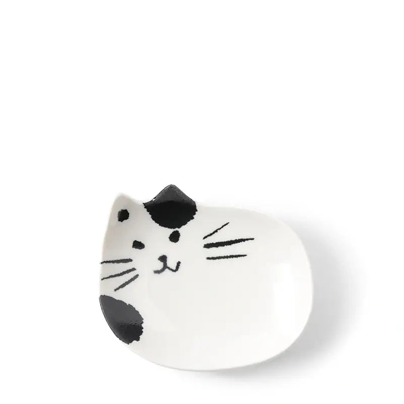 Plate Small Cat Black & White