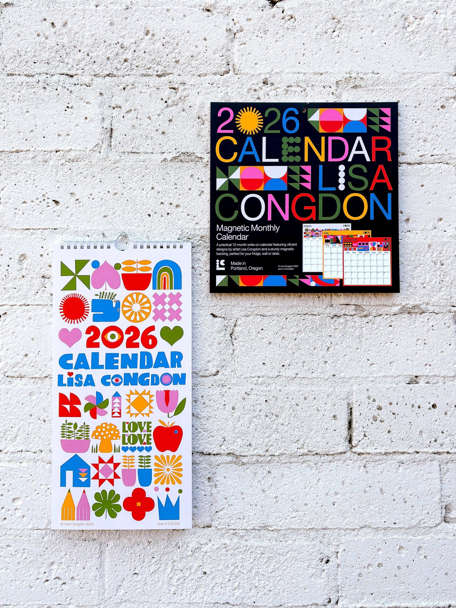 2026 Wall Calendar by Lisa Congdon
