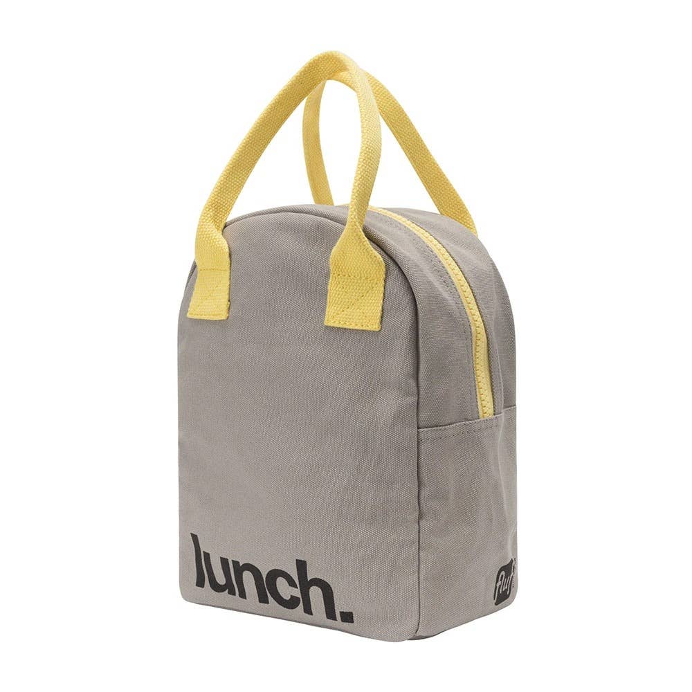 Zipper Lunch Bag Grey / Yellow