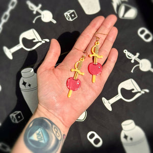 Cherry Garnish Statement Earrings