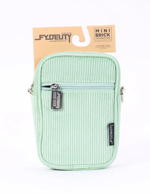 Corduroy Crossbody Mini Brick Bag