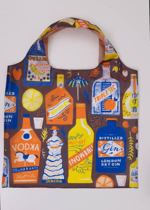 Cocktails by The Printed Peanut  Reusable Tote