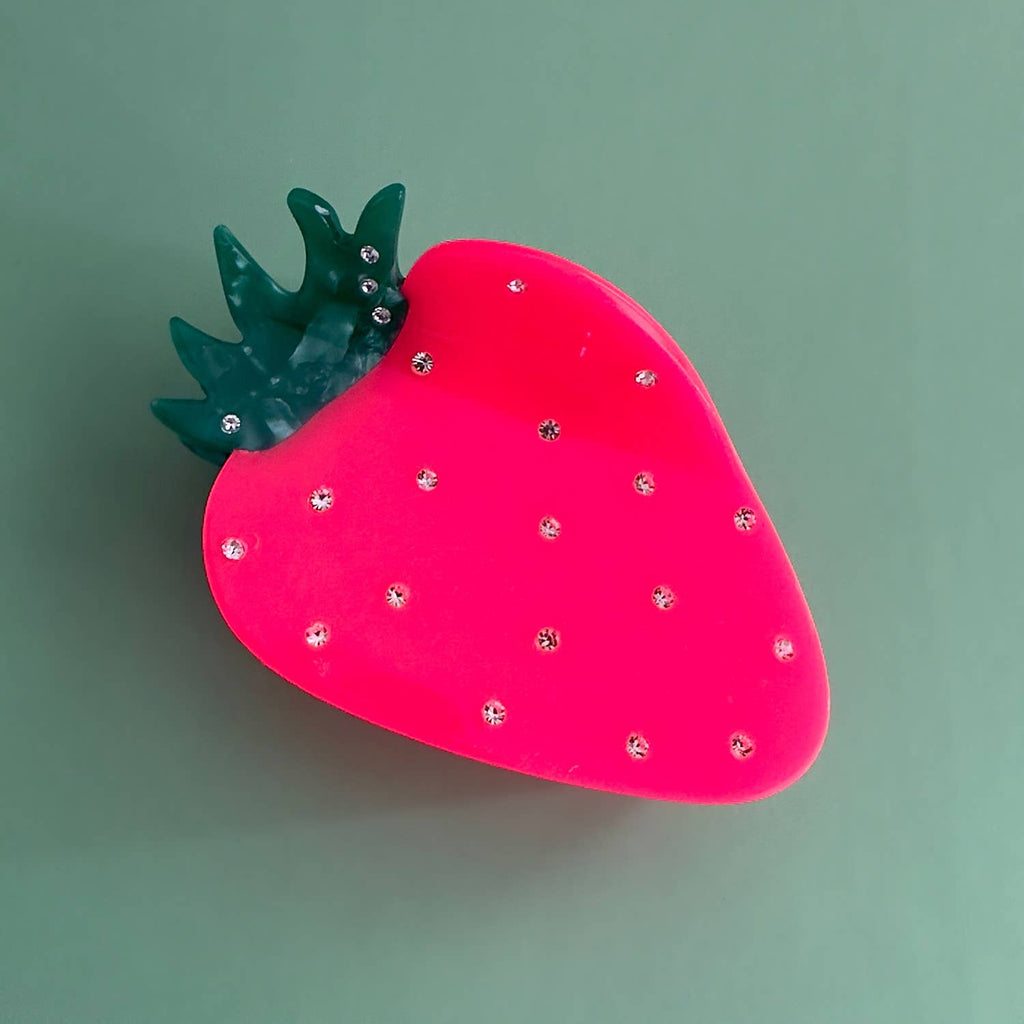 NEON STRAWBERRY   - Hair Claw