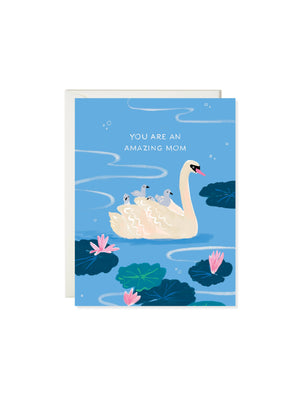 Swan Mom Card