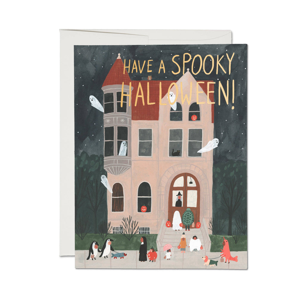 Trick or Treat House Card