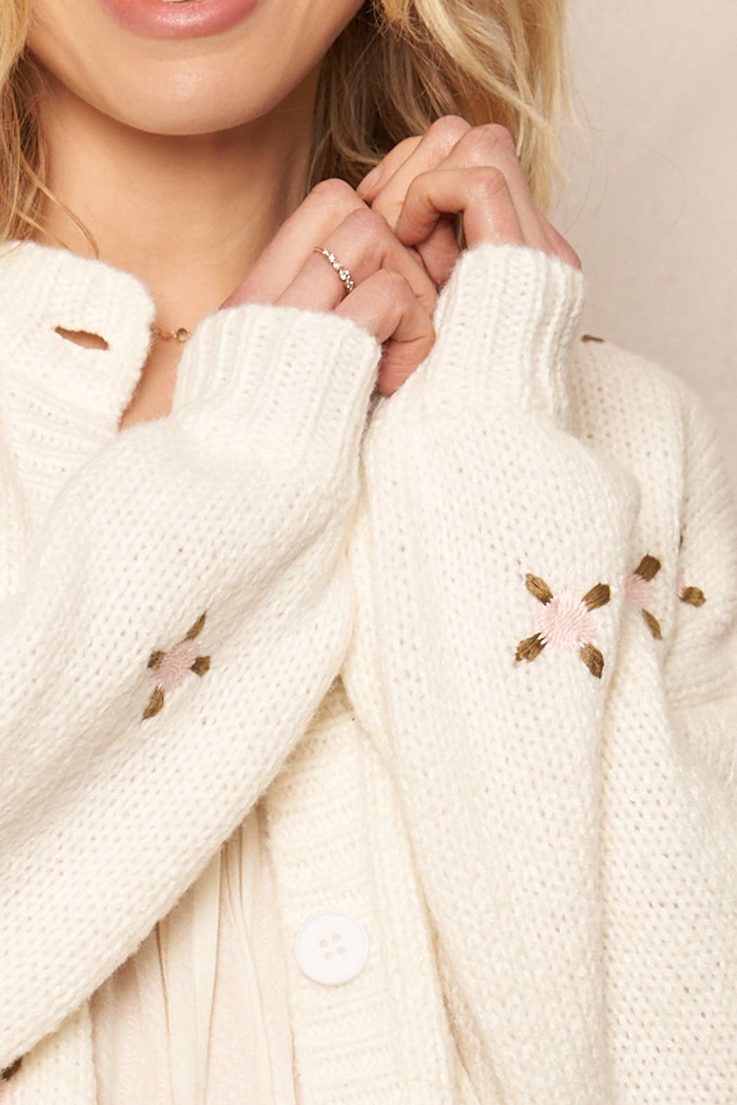 Embroidered Cardigan