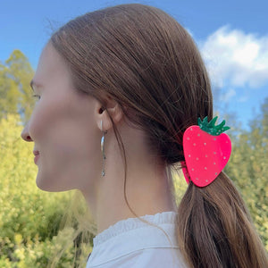 NEON STRAWBERRY   - Hair Claw