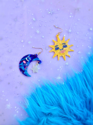 Astro Sun + Moon Statement Earrings