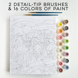 Paint By Numbers Wild Horses