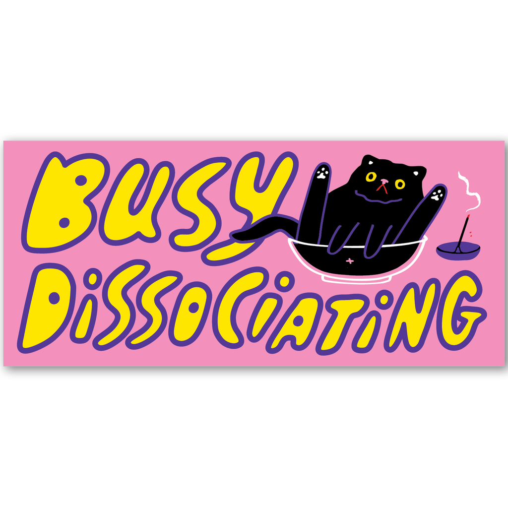 Dissociating Cat Sticker