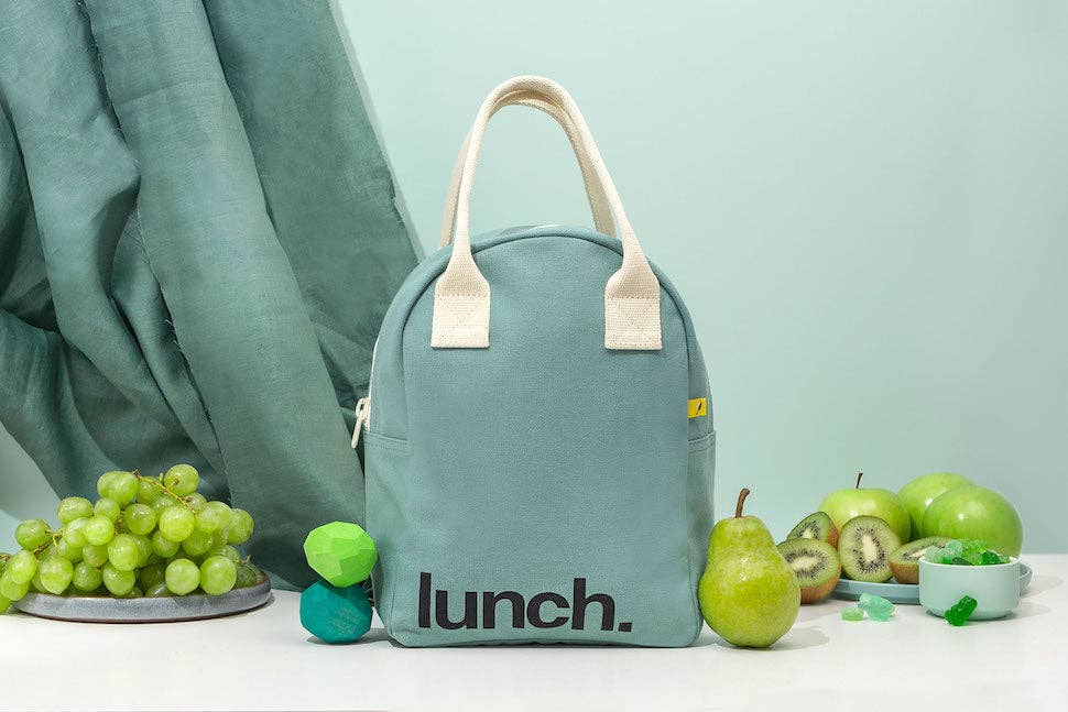 Zipper Lunch Bag Teal