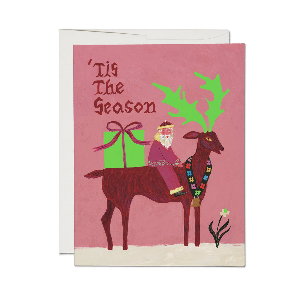 Santa and Reindeer Card