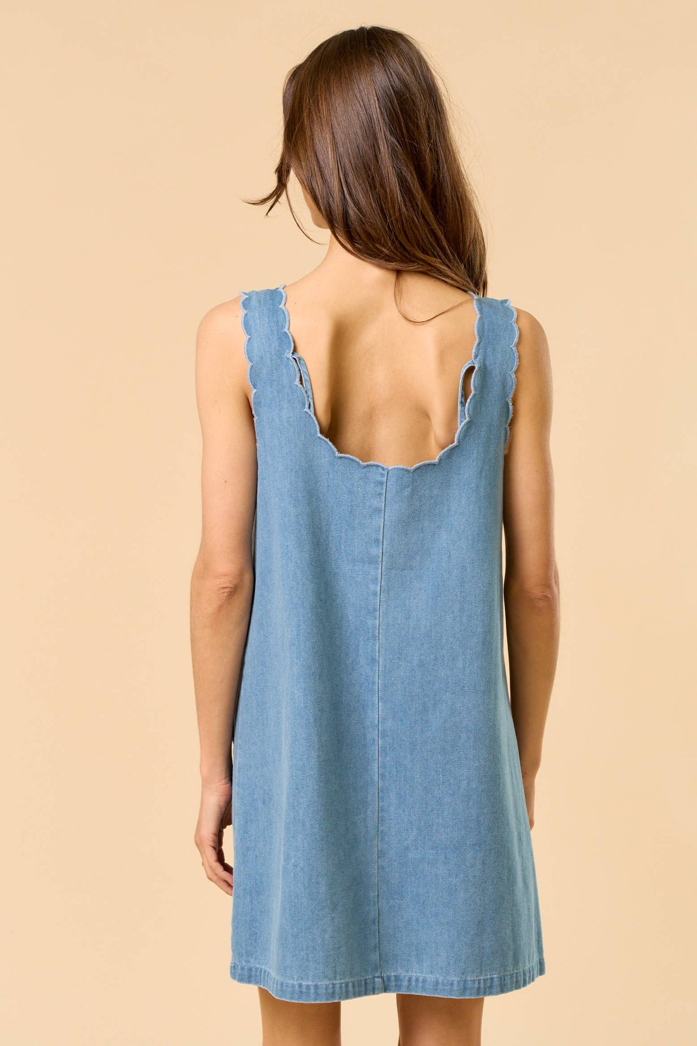 Sleeveless Denim Dress
