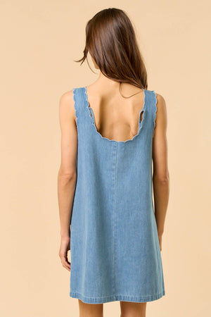 Sleeveless Denim Dress