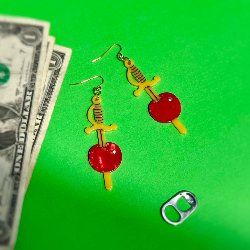 Cherry Garnish Statement Earrings
