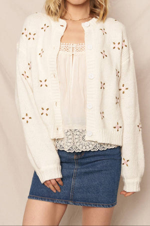 Embroidered Cardigan