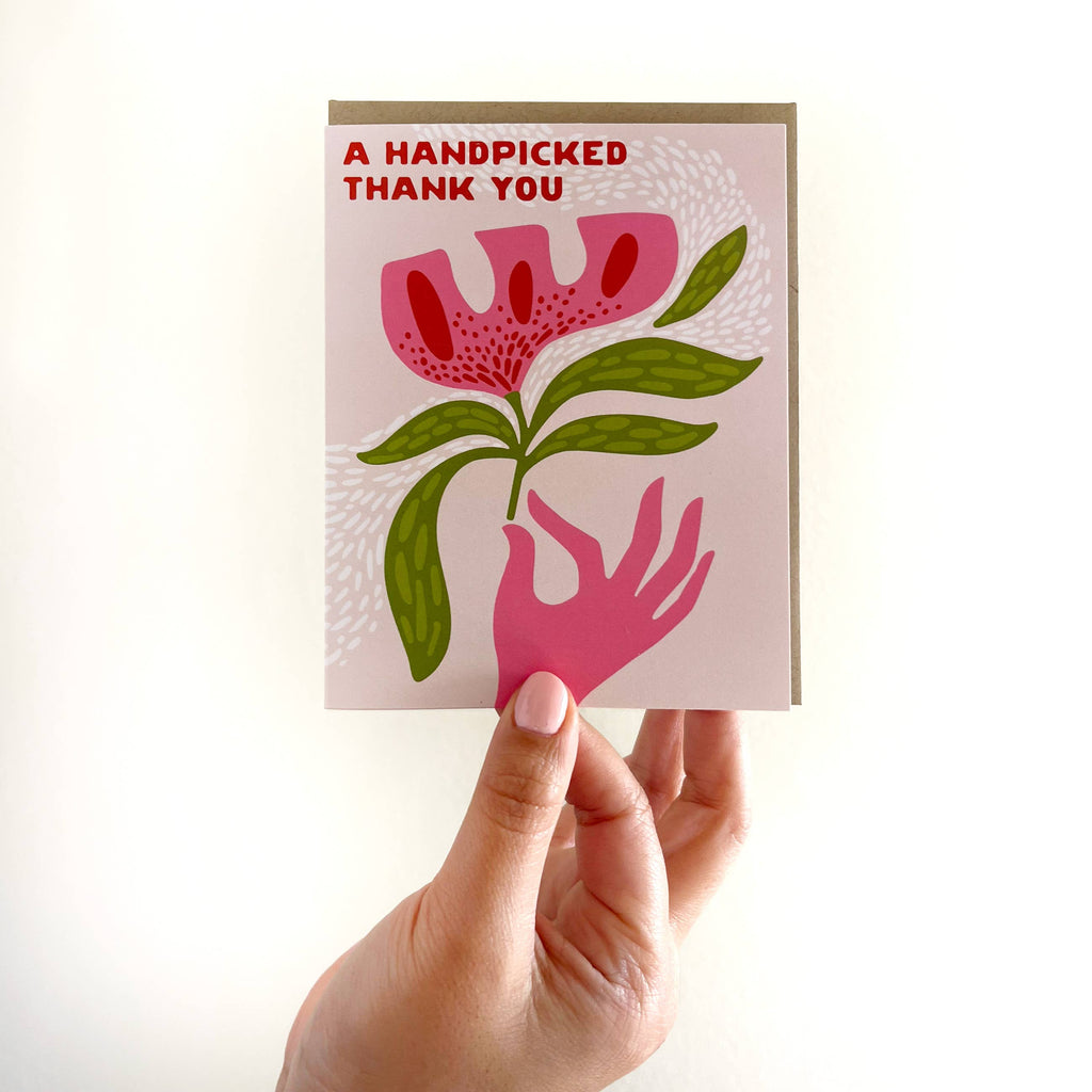 A Handpicked Thank You Flower Card