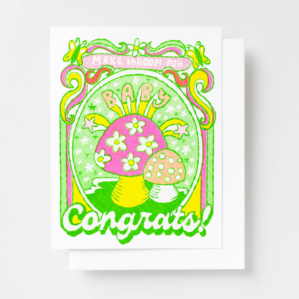 Make Shroom For Baby Congrats  Card