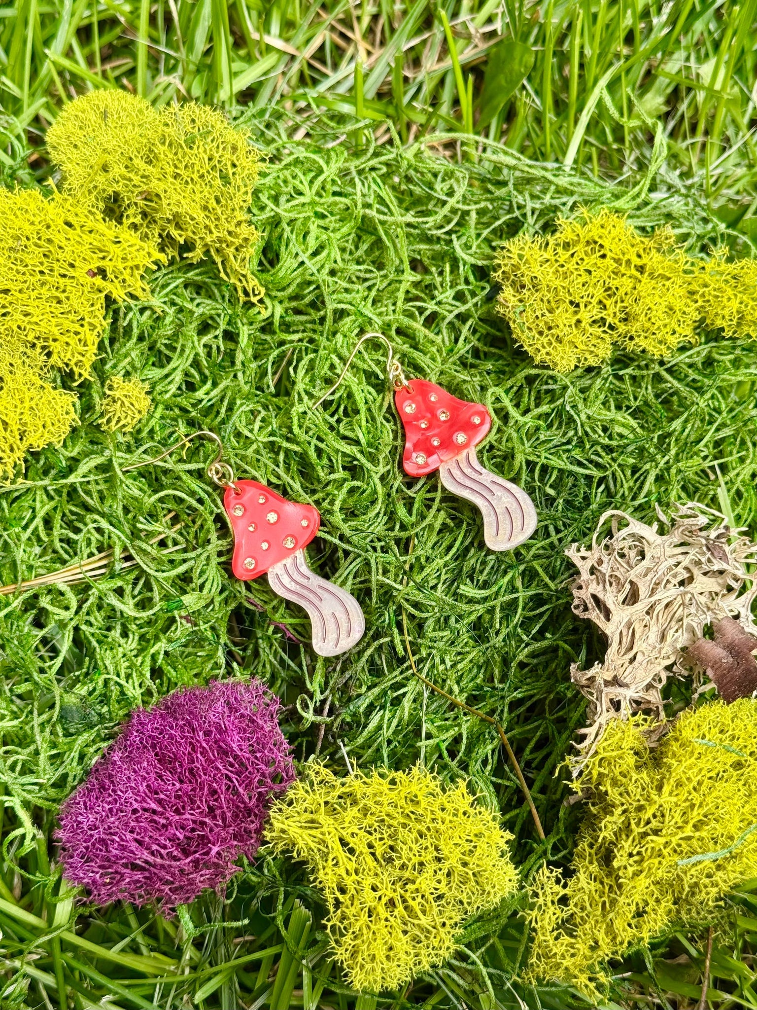 Mushroom Statement Earrings