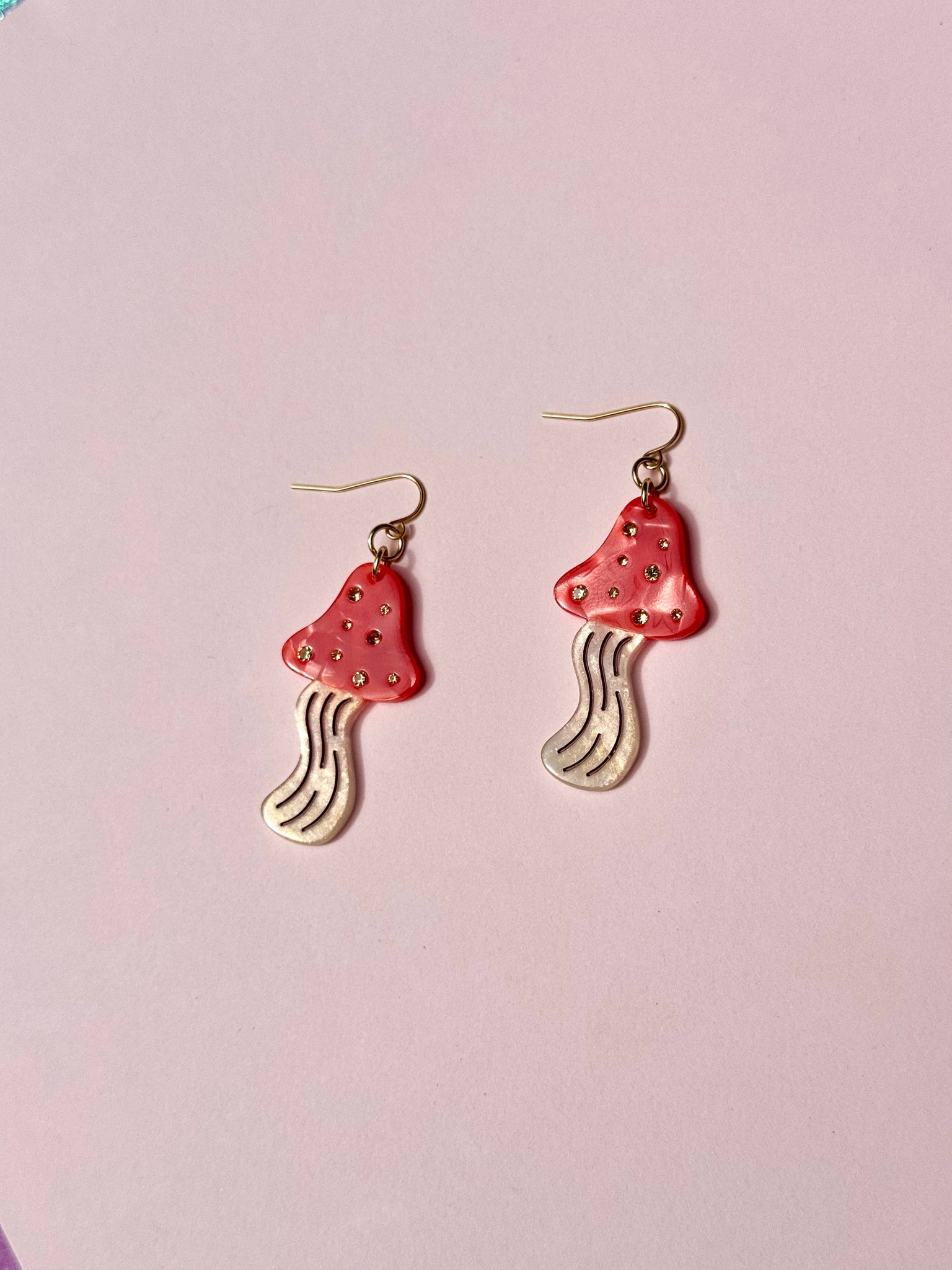 Mushroom Statement Earrings
