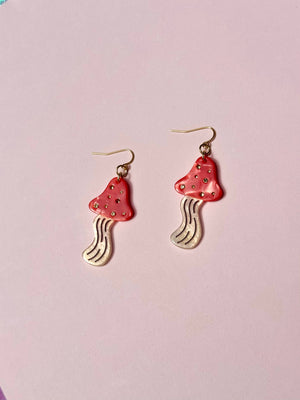 Mushroom Statement Earrings
