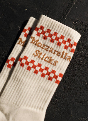 Mozzarella Sticks Socks Fun Comfy Crew Socks