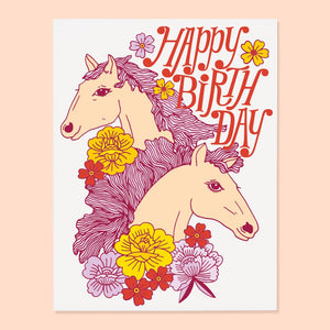 Bday Horses Card