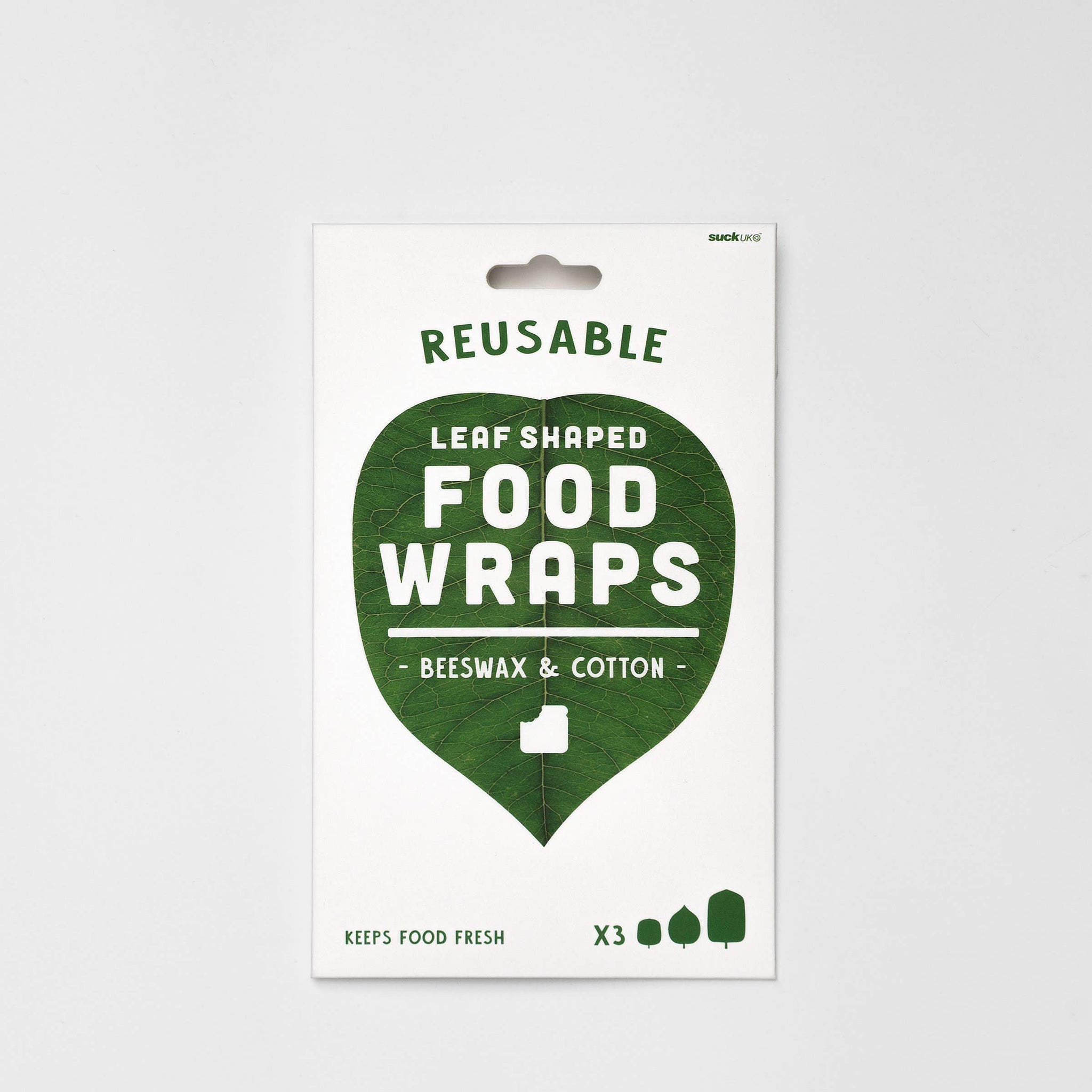 Leaf Shaped Beeswax Food Wraps - Set of Three